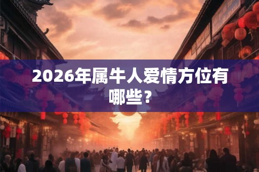 2026年属牛人爱情方位有哪些？