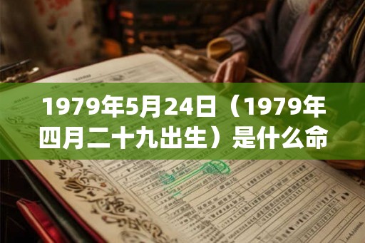1979年5月24日（1979年四月二十九出生）是什么命_命运如何