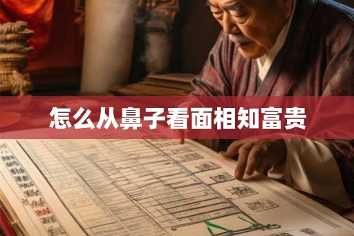 怎么从鼻子看面相知富贵