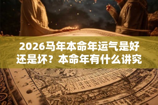 2026马年本命年运气是好还是坏？本命年有什么讲究？