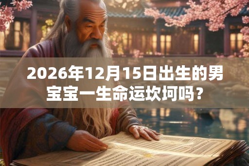 2026年12月15日出生的男宝宝一生命运坎坷吗？