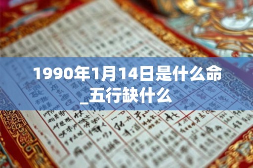1990年1月14日是什么命_五行缺什么
