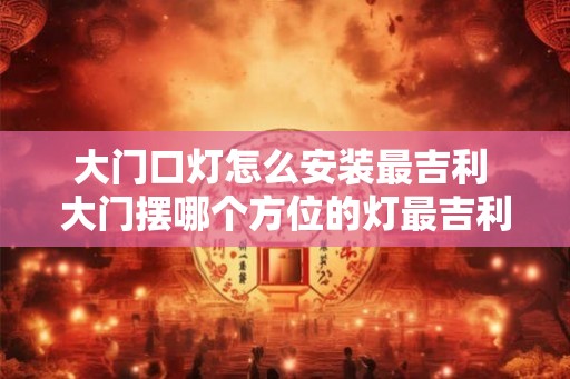 大门口灯怎么安装最吉利 大门摆哪个方位的灯最吉利