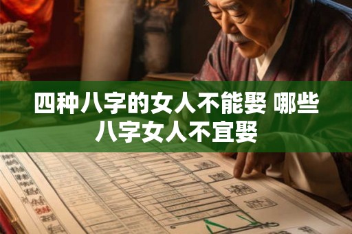四种八字的女人不能娶 哪些八字女人不宜娶