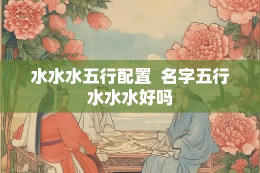 水水水五行配置 名字五行水水水好吗 水水水五行配置 名字五行水水水好吗