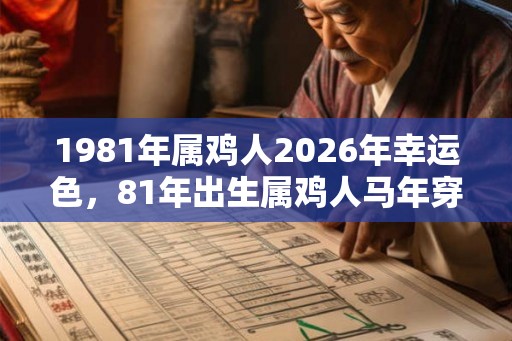 1981年属鸡人2026年幸运色，81年出生属鸡人马年穿什么颜色衣服好