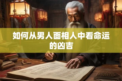 如何从男人面相人中看命运的凶吉