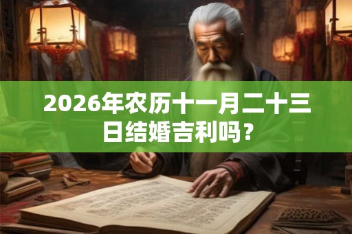 2026年农历十一月二十三日结婚吉利吗? 2026年农历十一月二十三日结婚吉利吗?