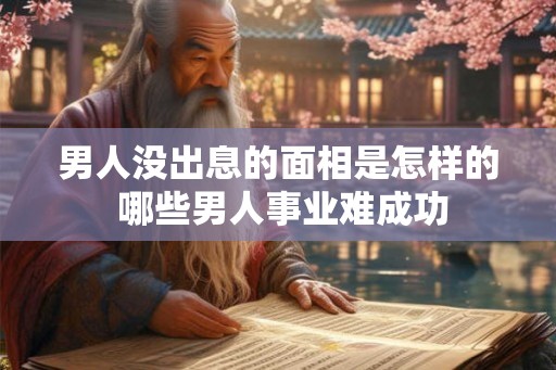 男人没出息的面相是怎样的 哪些男人事业难成功