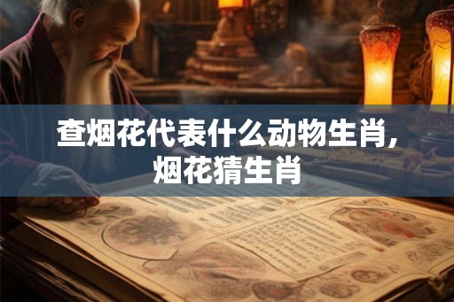 查烟花代表什么动物生肖,烟花猜生肖