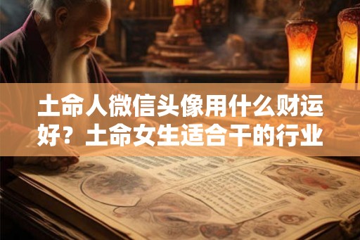 土命人微信头像用什么财运好？土命女生适合干的行业