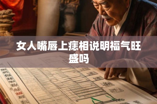 女人嘴唇上痣相说明福气旺盛吗