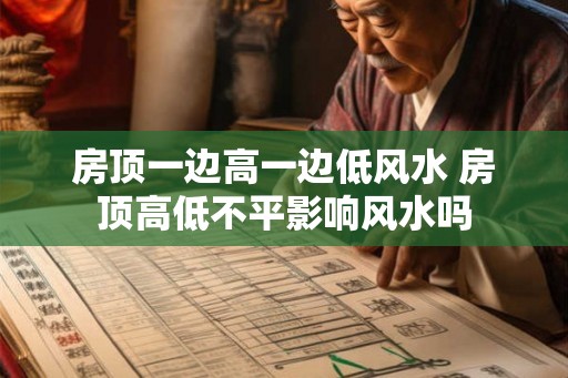 房顶一边高一边低风水 房顶高低不平影响风水吗