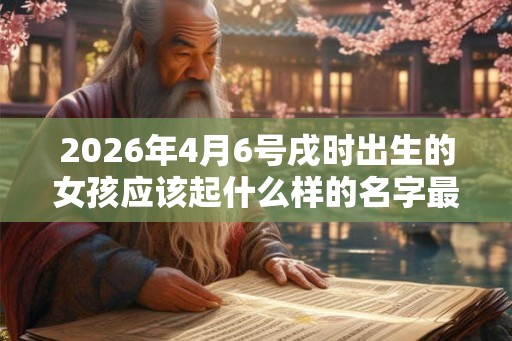 2026年4月6号戌时出生的女孩应该起什么样的名字最好? 2026年4月6号戌时出生的女孩应该起什么样的名字最好?