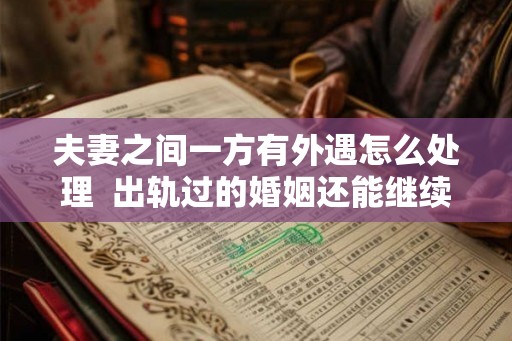 夫妻之间一方有外遇怎么处理  出轨过的婚姻还能继续吗