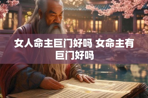女人命主巨门好吗 女命主有巨门好吗 女人命主巨门好吗 女命主有巨门好吗