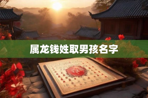 属龙钱姓取男孩名字
