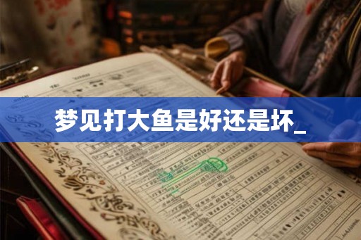 梦见打大鱼是好还是坏_ 梦见打大鱼是好还是坏_