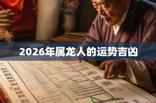 2026年属龙人的运势吉凶