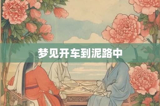 梦见开车到泥路中
