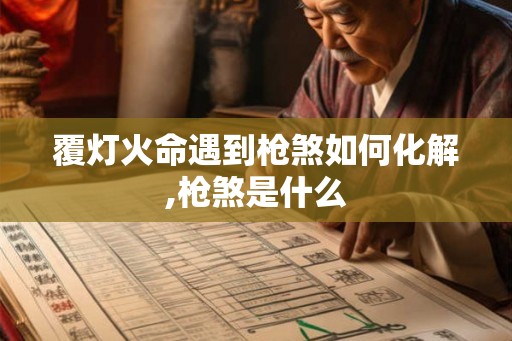 覆灯火命遇到枪煞如何化解,枪煞是什么
