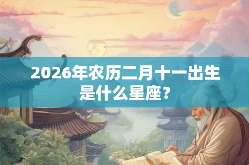 2026年农历二月十一出生是什么星座？