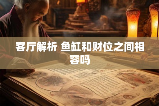 客厅解析 鱼缸和财位之间相容吗 客厅解析 鱼缸和财位之间相容吗