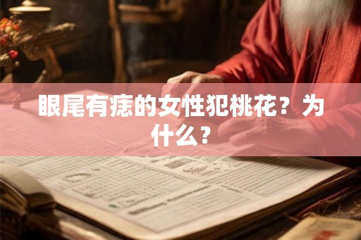 眼尾有痣的女性犯桃花?为什么? 眼尾有痣的女性犯桃花?为什么?