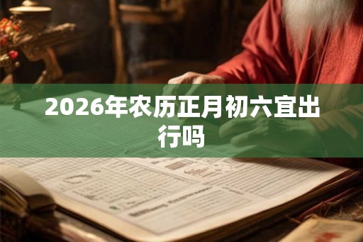 2026年农历正月初六宜出行吗