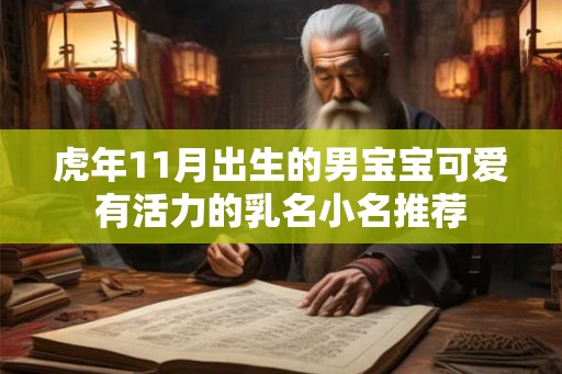 虎年11月出生的男宝宝可爱有活力的乳名小名推荐