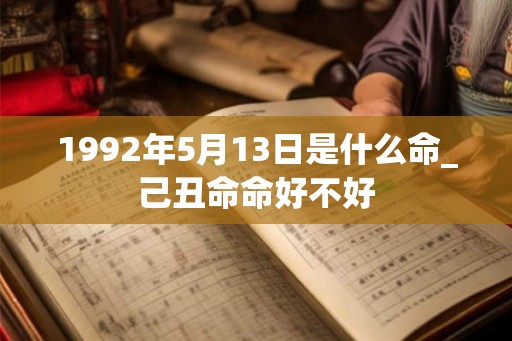 1992年5月13日是什么命_己丑命命好不好