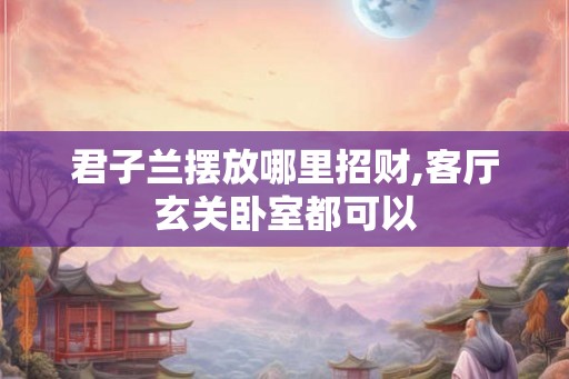 君子兰摆放哪里招财,客厅玄关卧室都可以