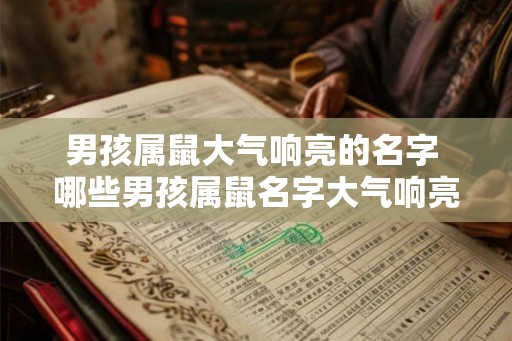 男孩属鼠大气响亮的名字 哪些男孩属鼠名字大气响亮 男孩属鼠大气响亮的名字 哪些男孩属鼠名字大气响亮