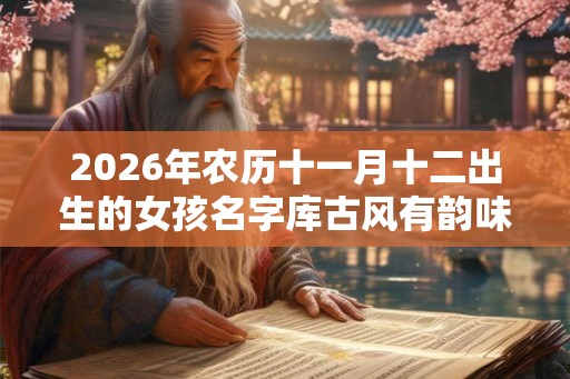 2026年农历十一月十二出生的女孩名字库古风有韵味