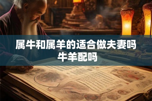 属牛和属羊的适合做夫妻吗 牛羊配吗