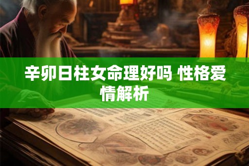 辛卯日柱女命理好吗 性格爱情解析