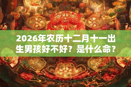 2026年农历十二月十一出生男孩好不好？是什么命？