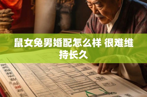 鼠女兔男婚配怎么样 很难维持长久