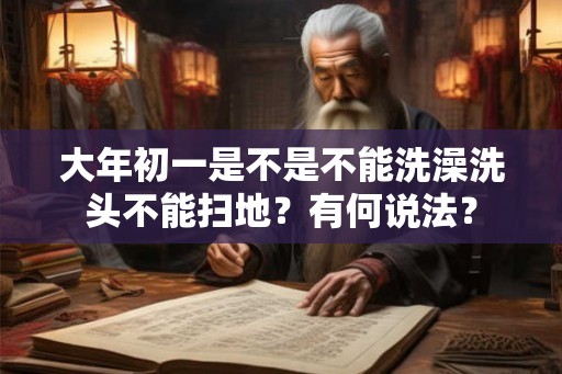 大年初一是不是不能洗澡洗头不能扫地？有何说法？