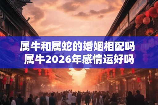 属牛和属蛇的婚姻相配吗 属牛2026年感情运好吗