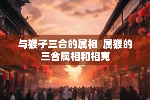 与猴子三合的属相  属猴的三合属相和相克