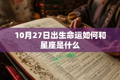 10月27日出生命运如何和星座是什么
