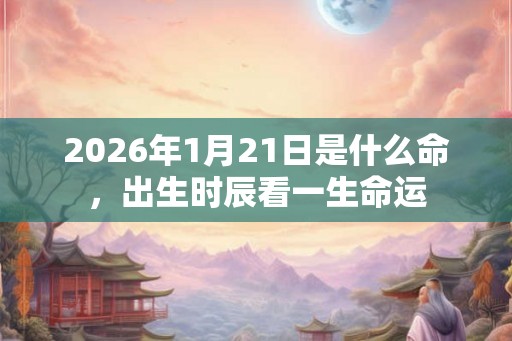2026年1月21日是什么命,出生时辰看一生命运 2026年1月21日是什么命,出生时辰看一生命运