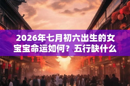 2026年七月初六出生的女宝宝命运如何？五行缺什么