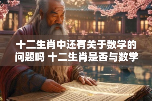 十二生肖中还有关于数学的问题吗 十二生肖是否与数学有关 十二生肖中还有关于数学的问题吗 十二生肖是否与数学有关
