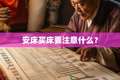 安床买床要注意什么？
