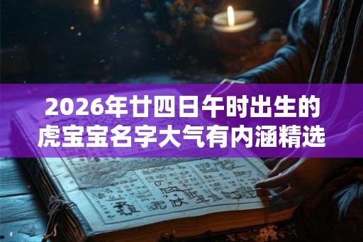 2026年廿四日午时出生的虎宝宝名字大气有内涵精选