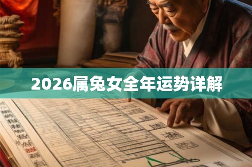 2026属兔女全年运势详解