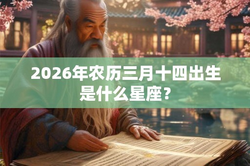 2026年农历三月十四出生是什么星座? 2026年农历三月十四出生是什么星座?