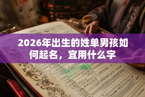 2026年出生的姓单男孩如何起名，宜用什么字